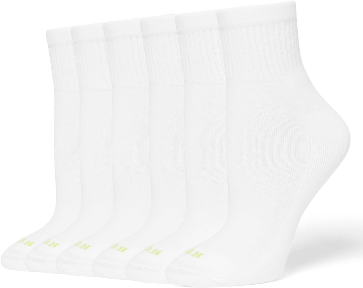 HUE Women's Mini Crew Sock 6-pack