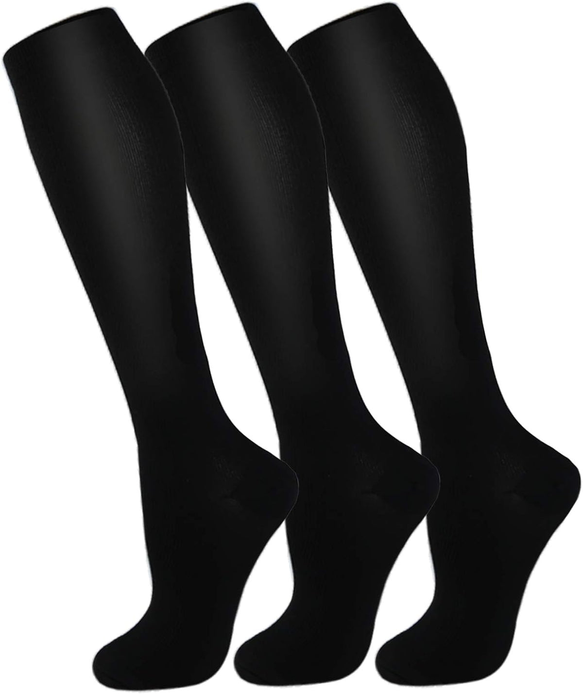 FuelMeFoot 3 Pack Copper Compression Socks - Compression Socks Women & Men Circulation - Best for Medical,Running,Athletic