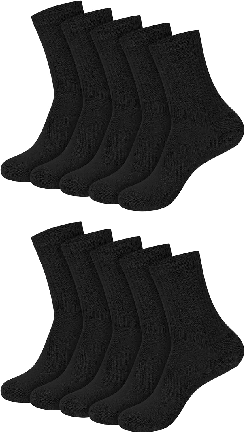 Hanes Women's Cushioned Athletic Ankle Socks (10-Pack)