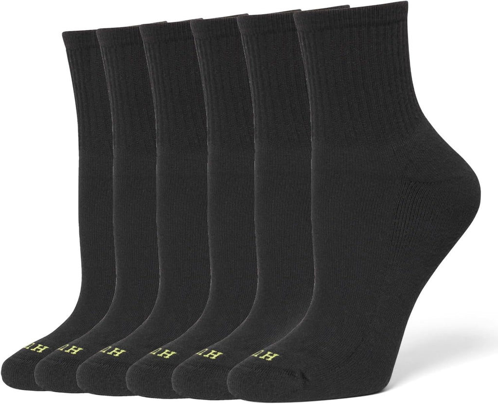 HUE Women's Mini Crew Sock 6-pack