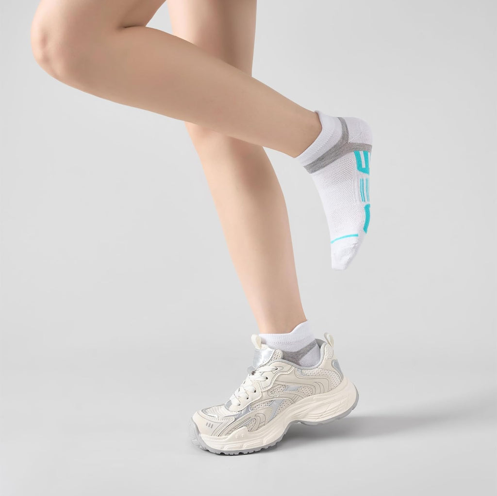 shnn 15 Pairs Womens Ankle Socks Lightweight Breathable Casual Low Cut Socks for Women With Heel Tab