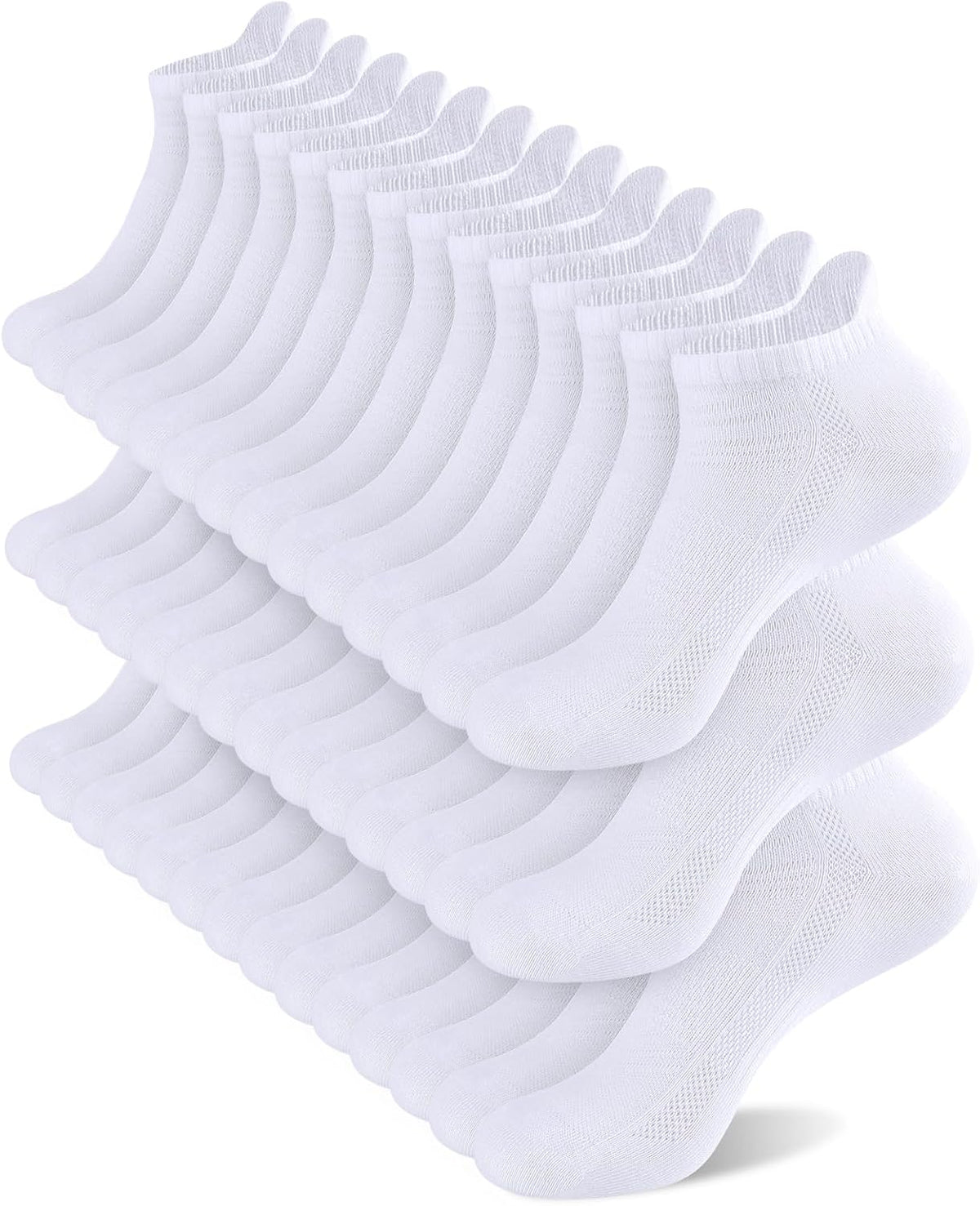 shnn 14 Pairs Mens/Womens Ankle Socks Breathable Casual Low Cut Short Socks for Men/Women with Heel Tab