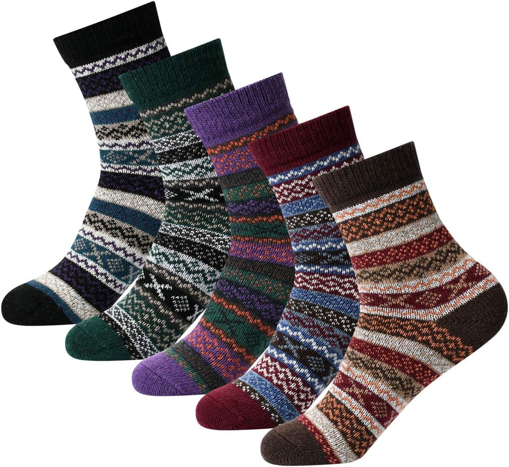 FYC Socks for Women Winter Thick Warm Wool Socks Cozy Crew Christmas Gift