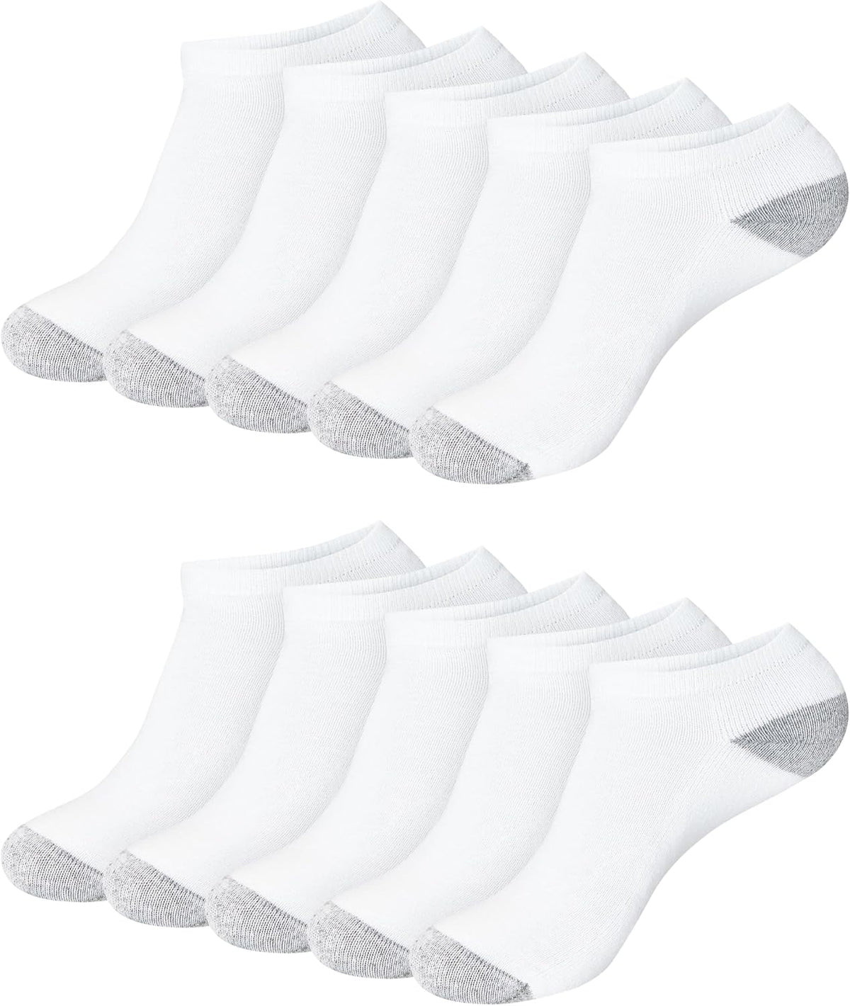 Hanes Women's Cushioned Athletic Ankle Socks (10-Pack)
