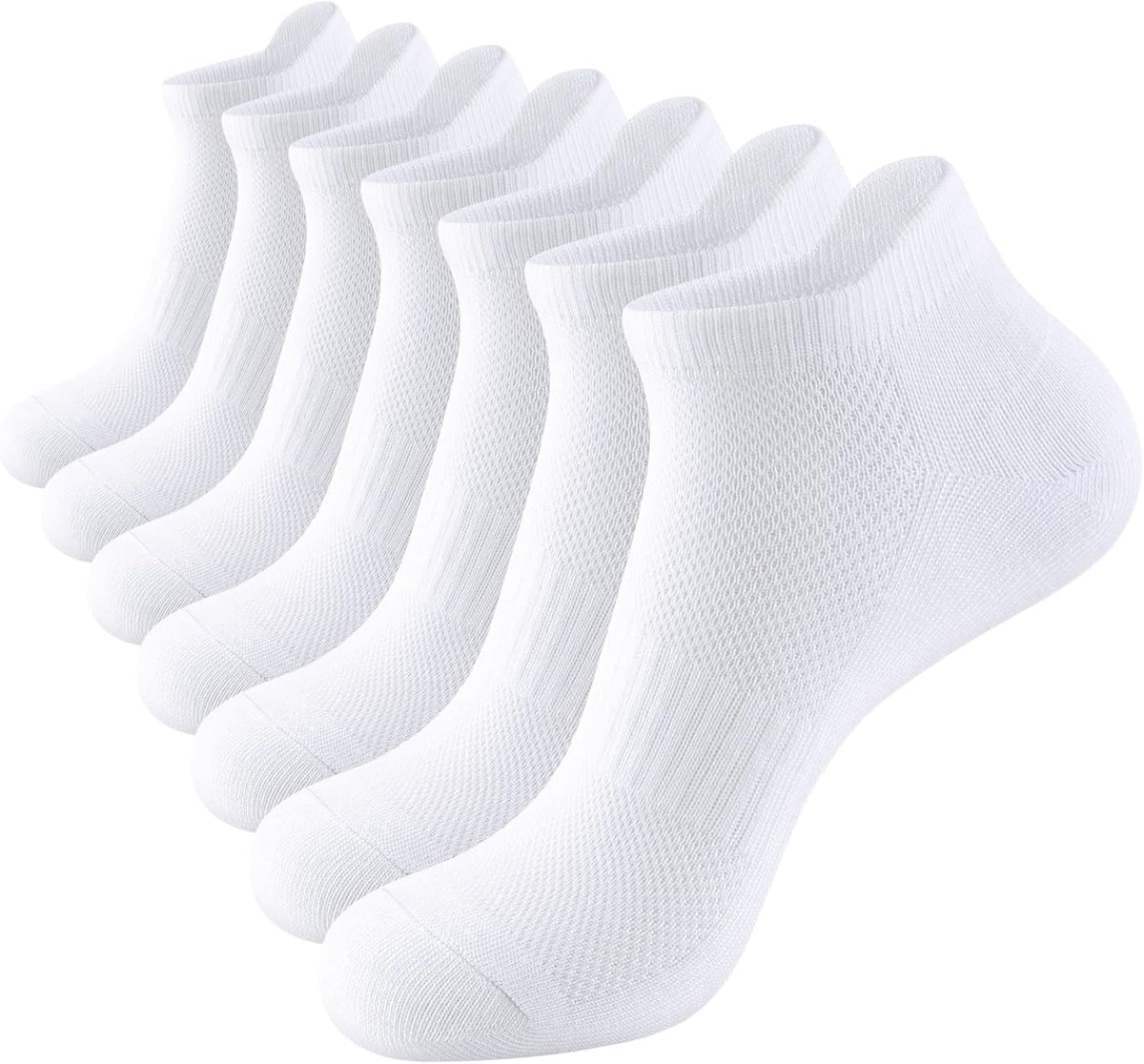 shnn 15 Pairs Womens Ankle Socks Lightweight Breathable Casual Low Cut Socks for Women With Heel Tab
