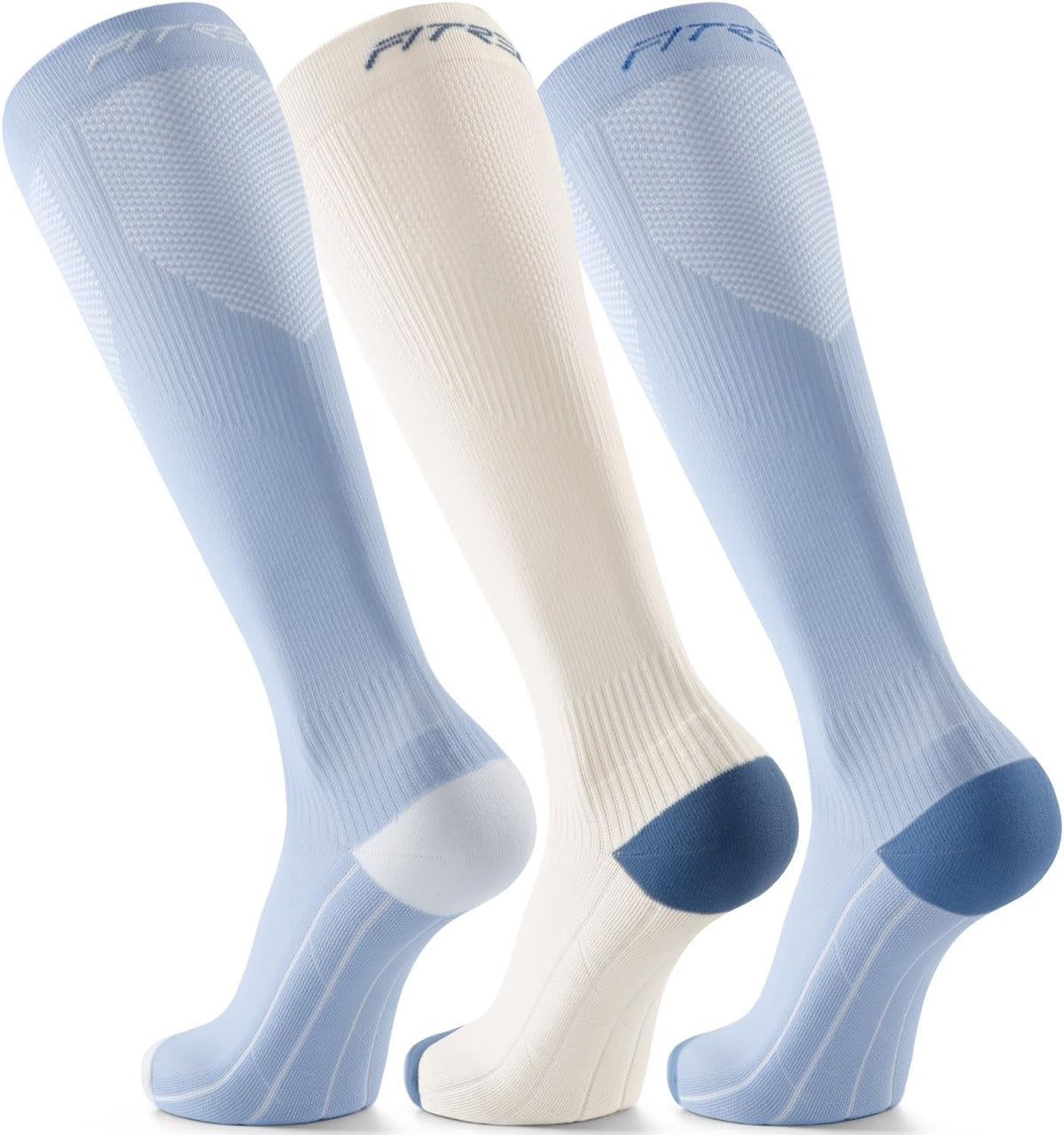 FITRELL 3 Pairs Compression Socks for Women and Men 20-30mmHg-Circulation Support Socks