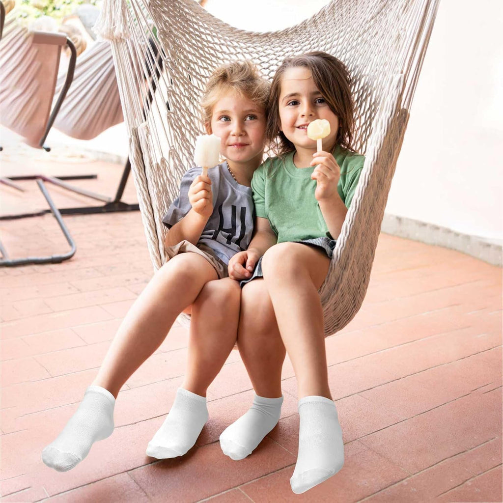 ZERULETS Kids Socks, 20 Pairs Boys Girls Low Cut Ankle Socks 1-13 Years