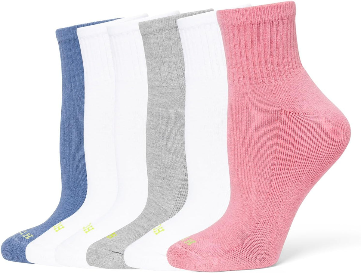 HUE Women's Mini Crew Sock 6-pack