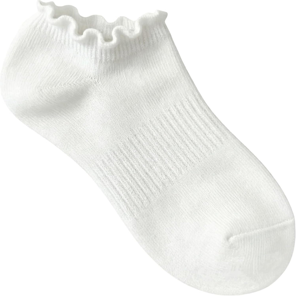 6 Pairs No Show Socks for Women Ruffle Socks Cute Ankle Socks