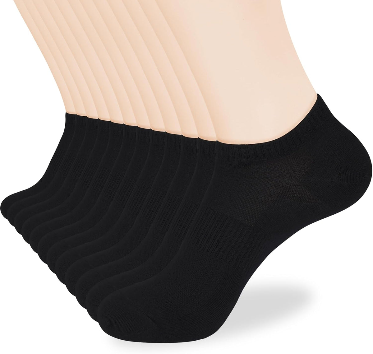 Corlap 12Pairs Womens Ankle Socks,Thin Low Cut No Show Lightweight Athletic