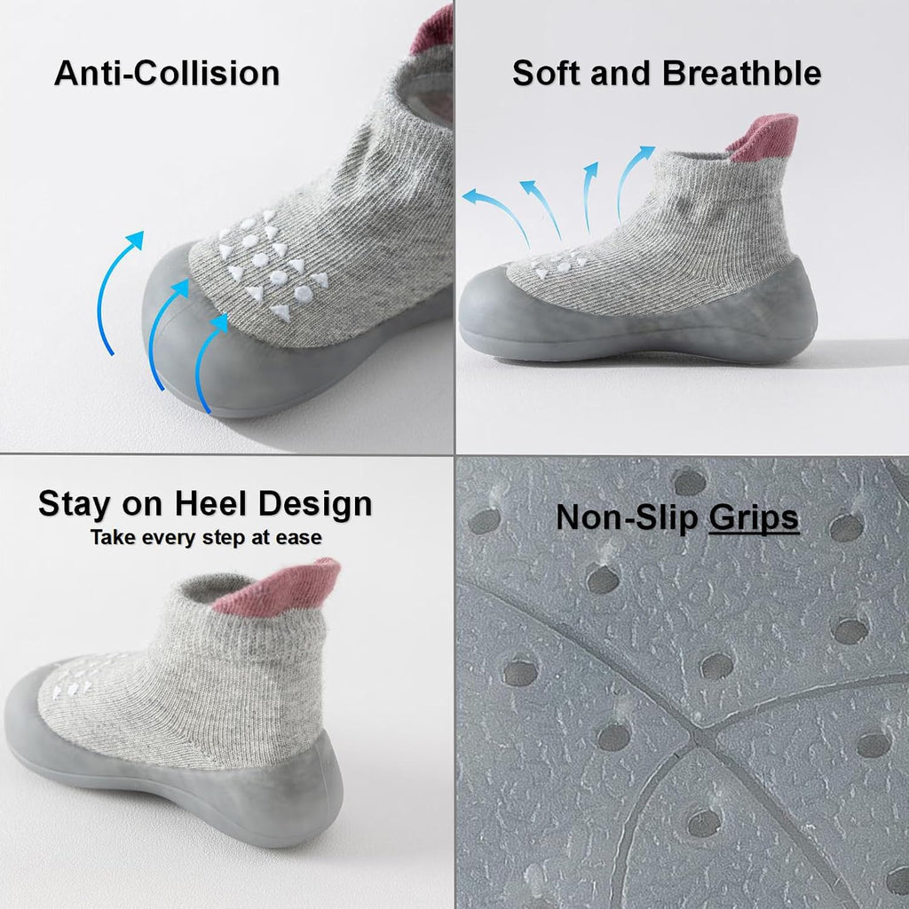 Hstyle Baby Sock Shoes Toddler Boys Walking Shoes Infant Slippers Sneakers