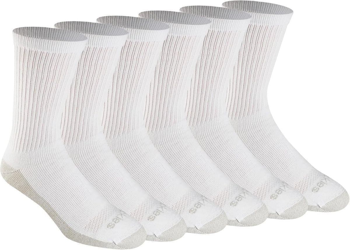 Dickies Men's Dri-tech Original Moisture Control Crew Socks, Available in M-xxl (6, 12, 18 Pairs)