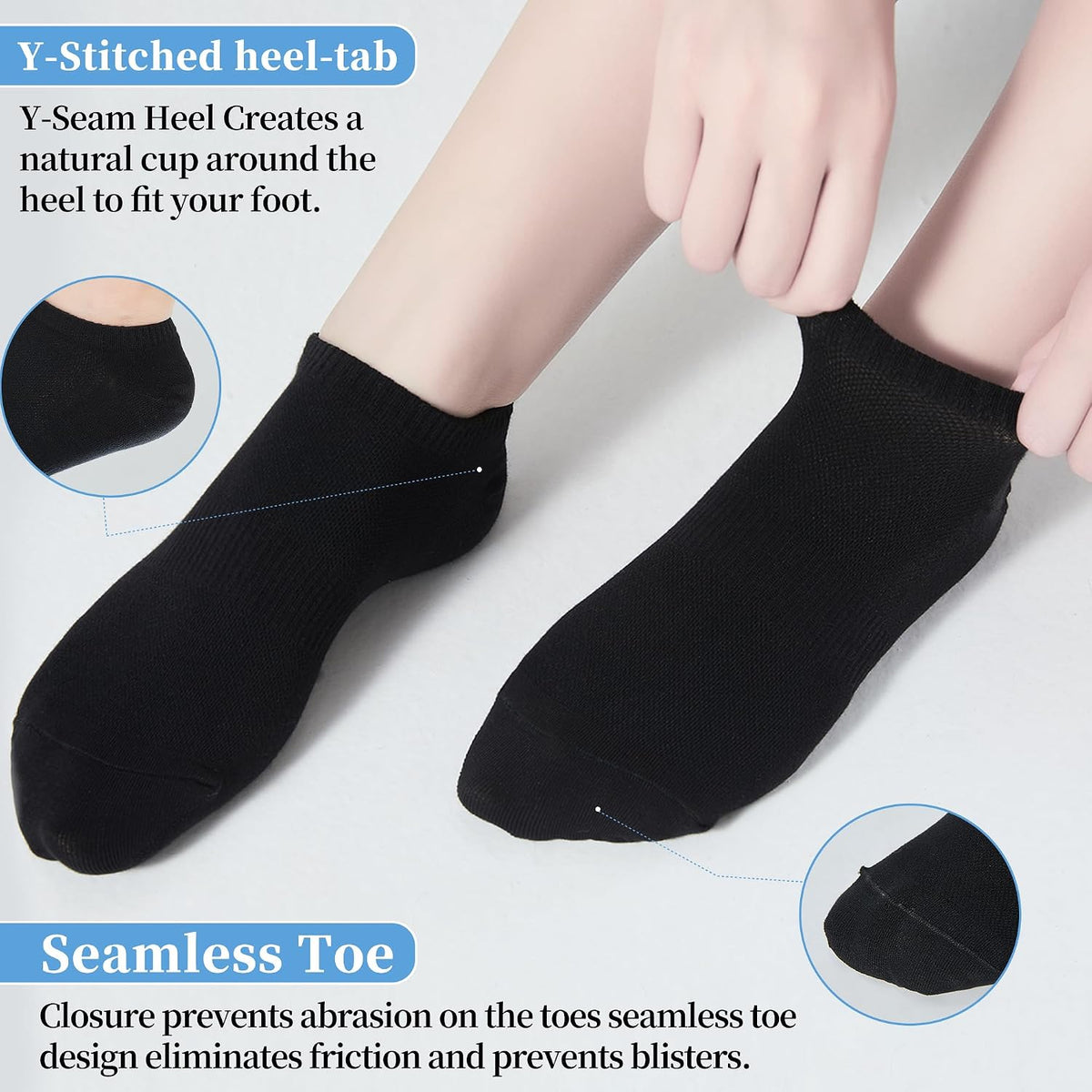 Corlap 12Pairs Womens Ankle Socks,Thin Low Cut No Show Lightweight Athletic