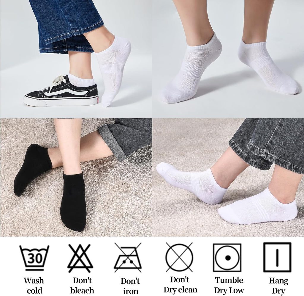 Corlap 12Pairs Womens Ankle Socks,Thin Low Cut No Show Lightweight Athletic