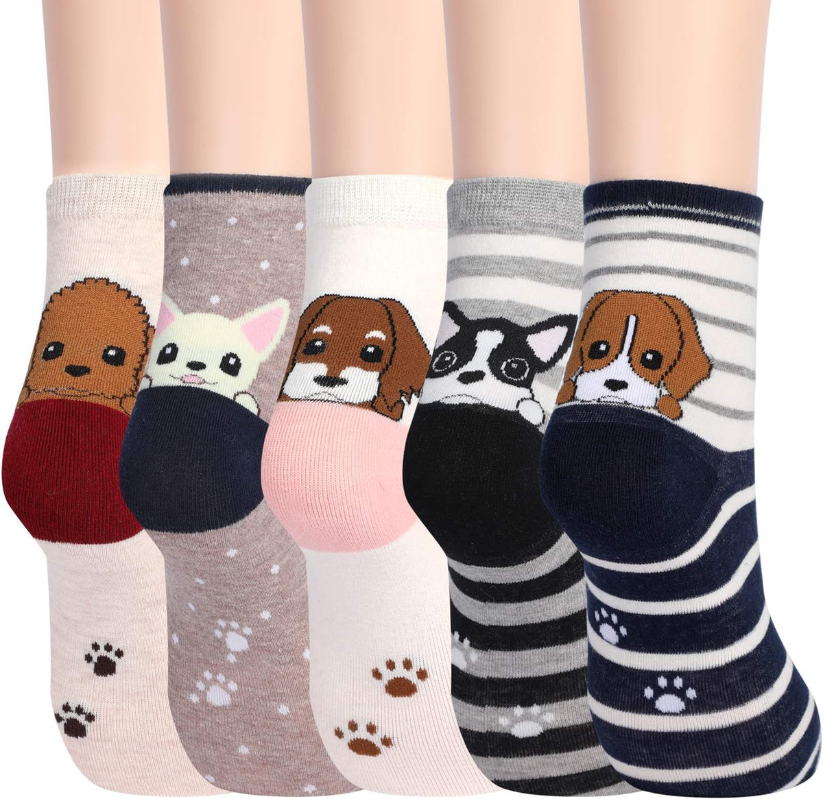 Jeasona Women’s Cute Cat Animal Socks Gifts for Women Wife Mom