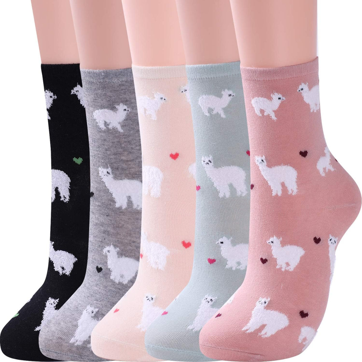 Jeasona Women’s Cute Cat Animal Socks Gifts for Women Wife Mom