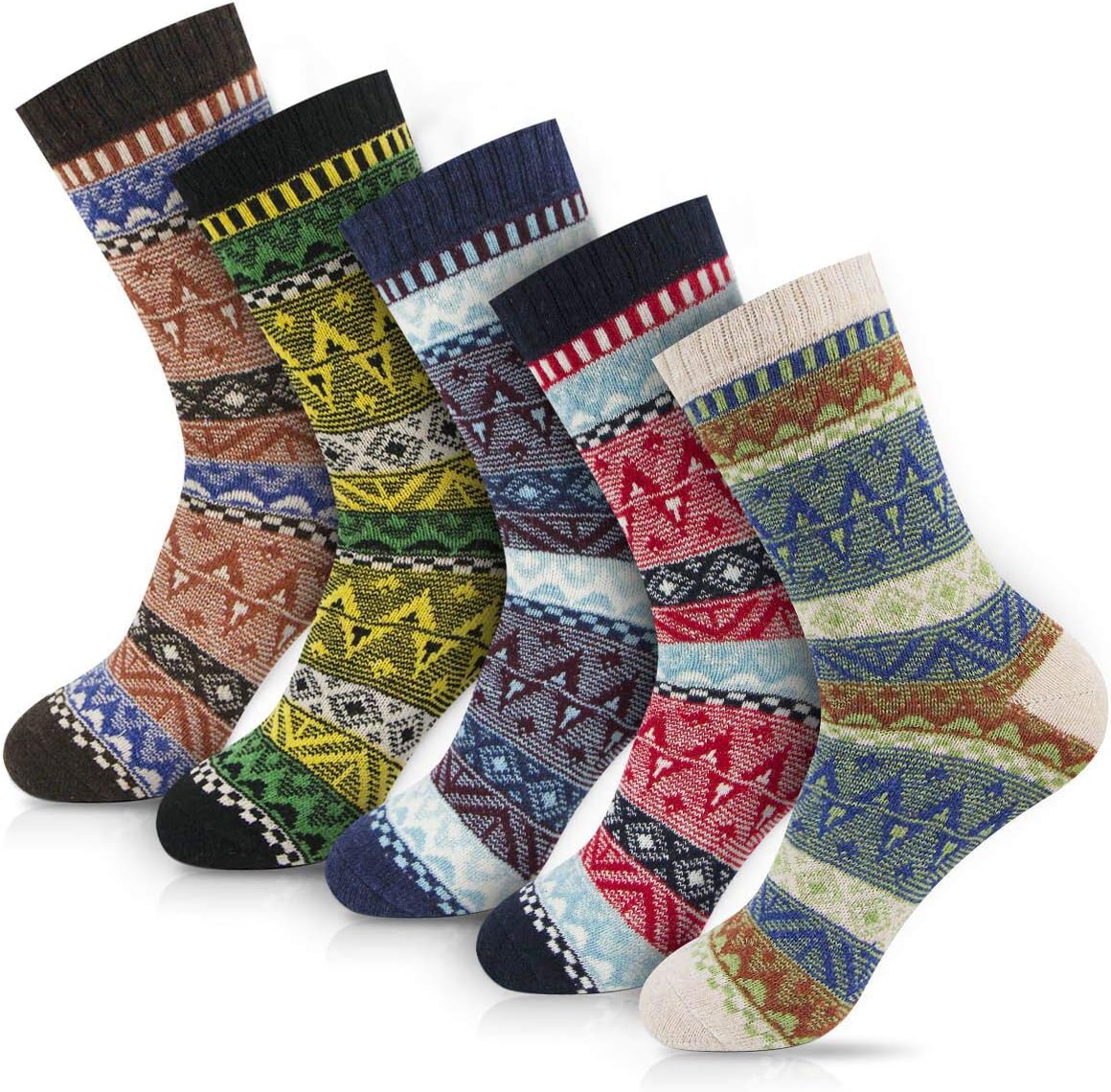FYC Socks for Women Winter Thick Warm Wool Socks Cozy Crew Christmas Gift