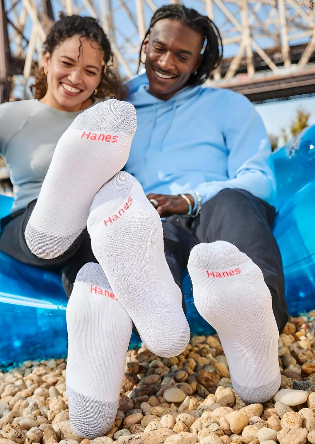 Hanes Women's Cushioned Athletic Ankle Socks (10-Pack)