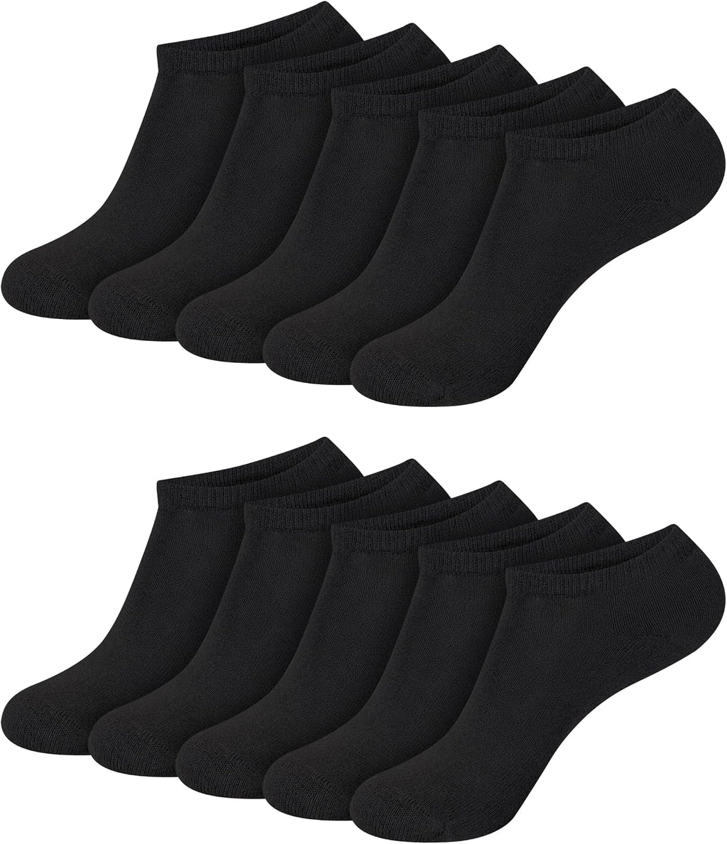 Hanes Women's Cushioned Athletic Ankle Socks (10-Pack)