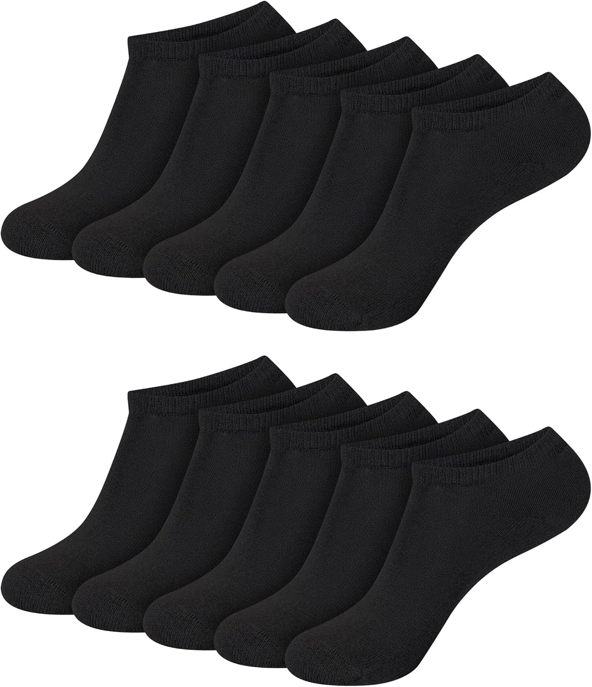 Hanes Women's Cushioned Athletic Ankle Socks (10-Pack)