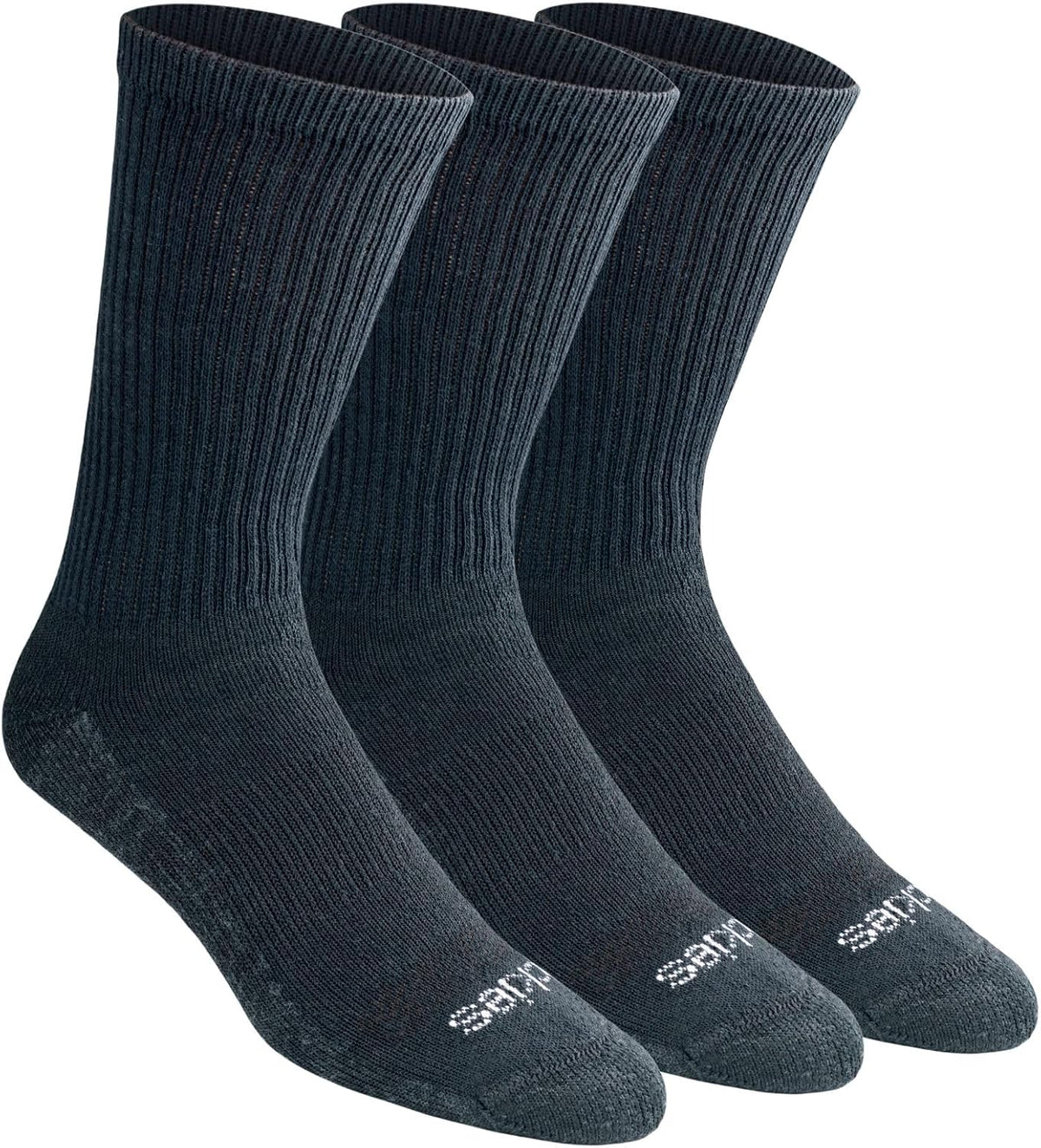 Dickies Men's Dri-tech Original Moisture Control Crew Socks, Available in M-xxl (6, 12, 18 Pairs)