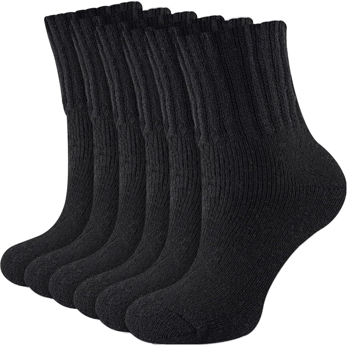 Niorasen Women's Thermal Socks, 3 Pairs, Cushioned Winter Crew Boot Socks