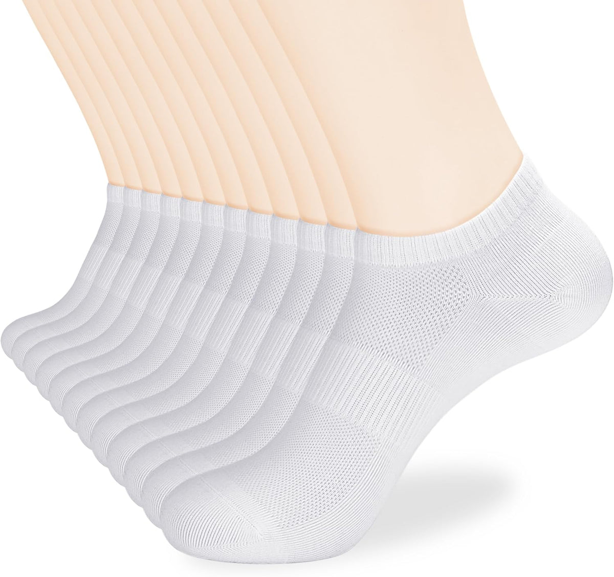 Corlap 12Pairs Womens Ankle Socks,Thin Low Cut No Show Lightweight Athletic