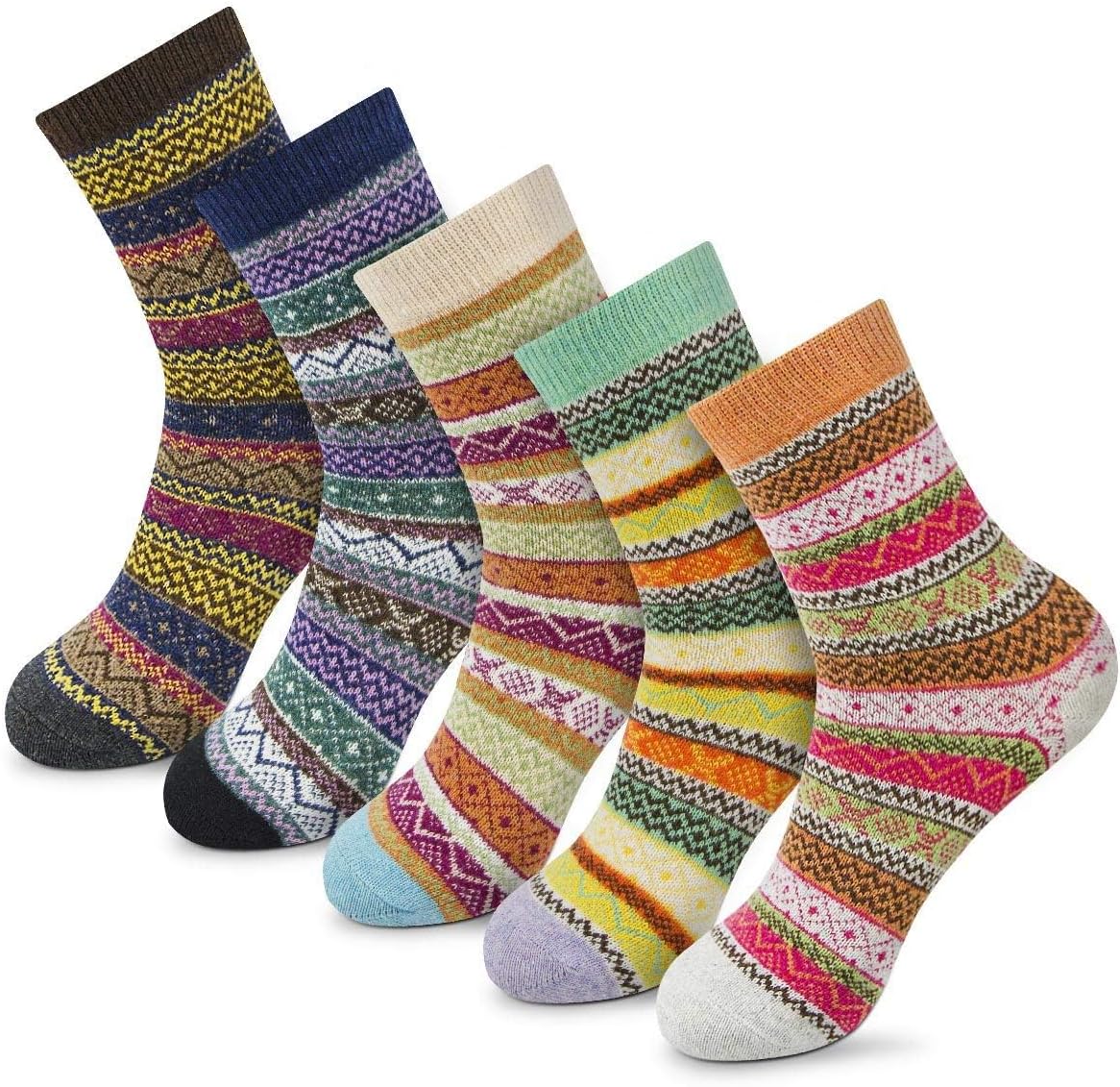 FYC Socks for Women Winter Thick Warm Wool Socks Cozy Crew Christmas Gift