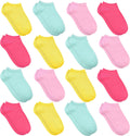 Toddler Socks, 16 Pairs Low Cut Ankle Socks for Kids (1-14 Years)