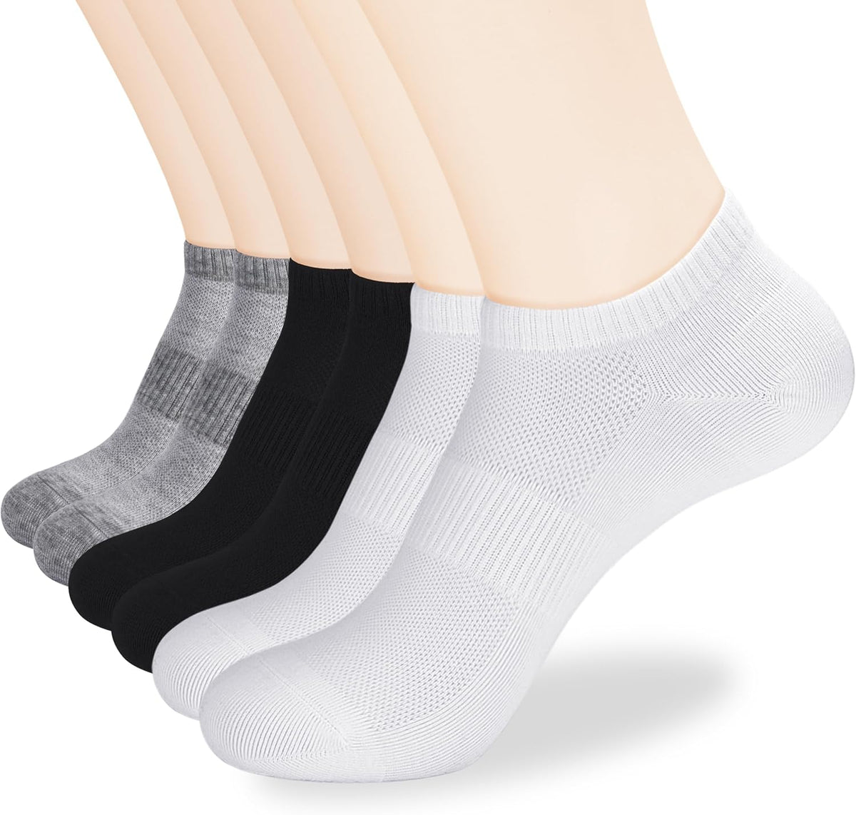 Corlap 12Pairs Womens Ankle Socks,Thin Low Cut No Show Lightweight Athletic