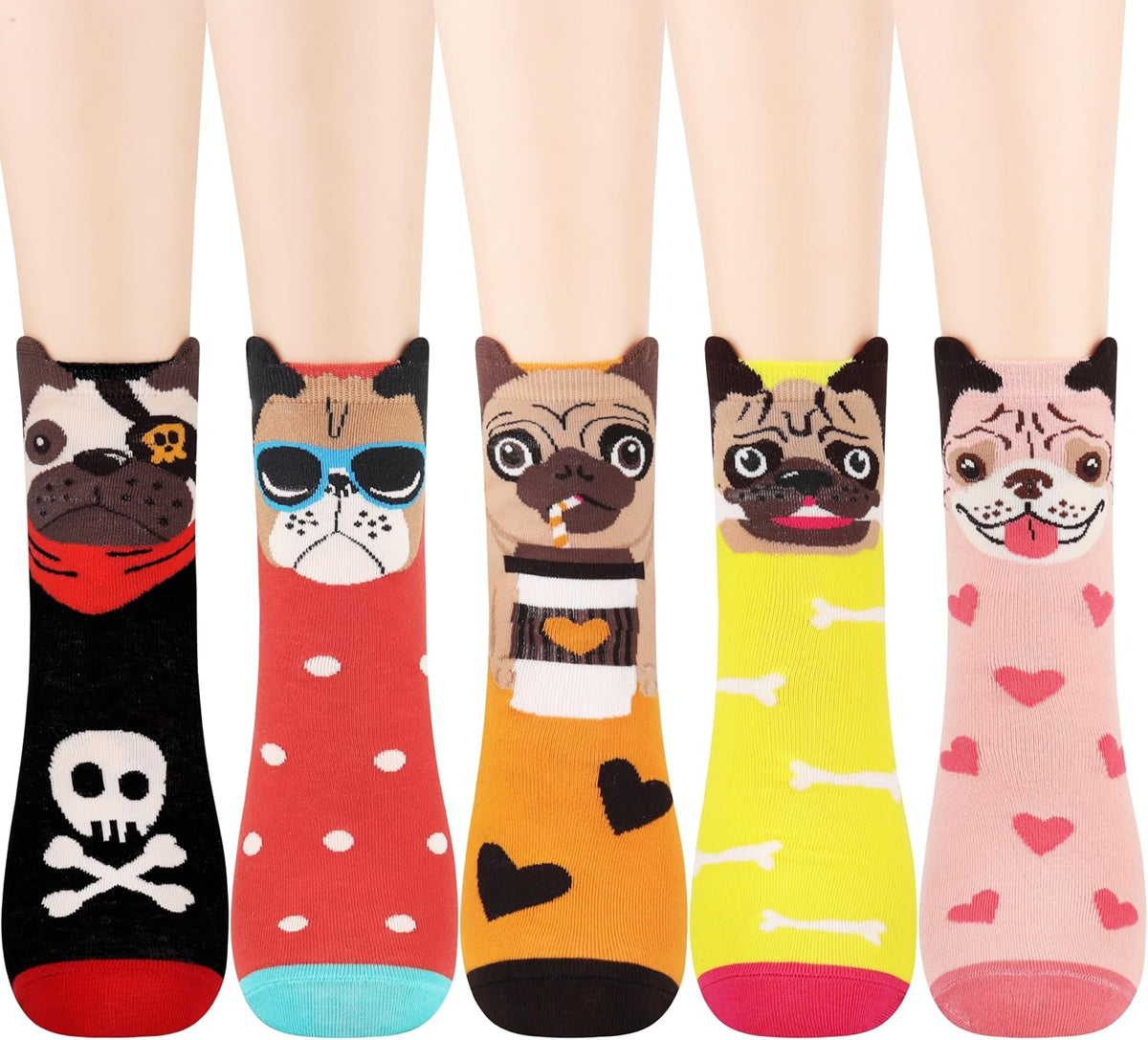 Jeasona Women’s Cute Cat Animal Socks Gifts for Women Wife Mom