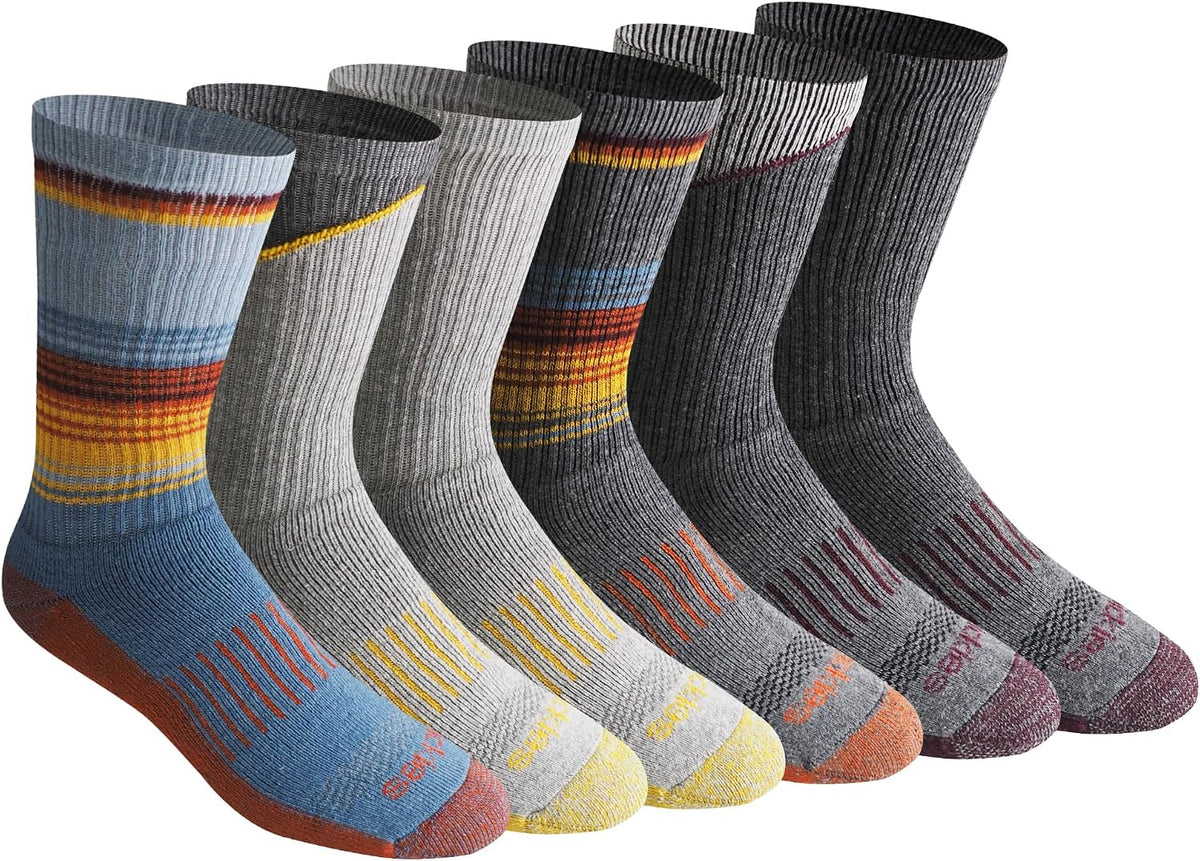 Dickies Men's Dri-tech Original Moisture Control Crew Socks, Available in M-xxl (6, 12, 18 Pairs)