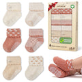 GOTS Organic Cotton Blend 12 Pairs Baby Newborn Socks 0-6 M Girl Non Slip