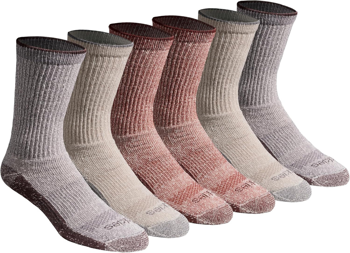 Dickies Men's Dri-tech Original Moisture Control Crew Socks, Available in M-xxl (6, 12, 18 Pairs)