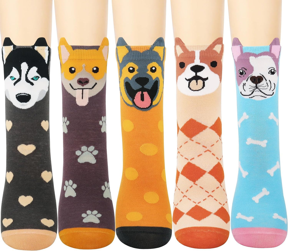 Jeasona Women’s Cute Cat Animal Socks Gifts for Women Wife Mom
