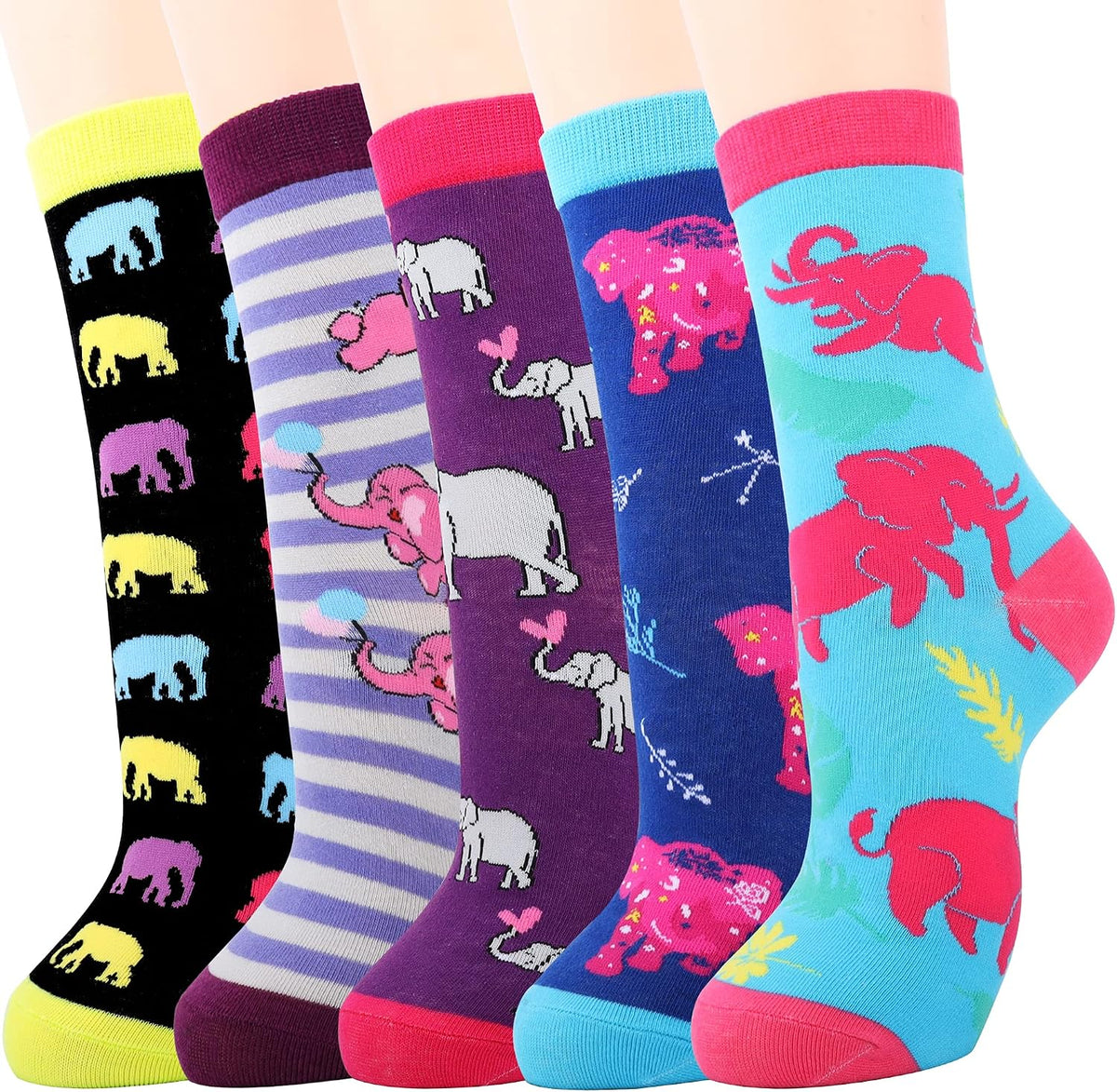 Jeasona Women’s Cute Cat Animal Socks Gifts for Women Wife Mom